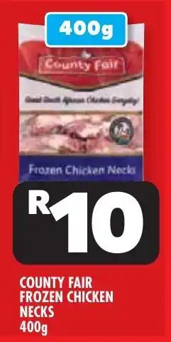 Usave County fair frozen chicken necks offer