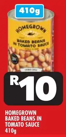 Usave Homegrown baked beans in tomato sauce offer