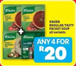 Usave Knorr regular/ tasty packet soup offer