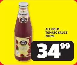 Usave All gold tomato sauce offer