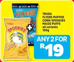 Usave Truda flyers puffed corn/ spookies maize puffs offer