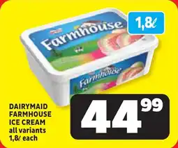 Usave Dairymaid farmhouse ice cream offer