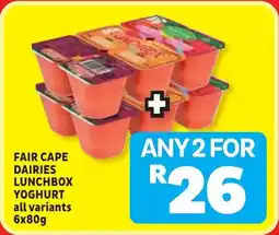 Usave Fair cape dairies lunchbox yoghurt offer