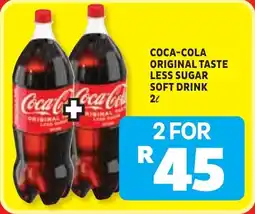 Usave Coca-cola original taste less sugar soft drink offer