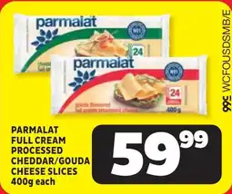 Usave Parmalat full cream processed cheddar/ gouda cheese slices offer