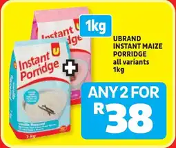 Usave Ubrand instant maize porridge offer