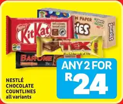 Usave Nestlé chocolate countlines offer