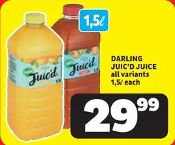 Usave Darling juic'd juice offer