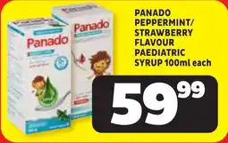 Usave Panado peppermint/ strawberry flavour paediatric syrup offer