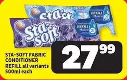 Usave Sta-soft fabric conditioner refill offer