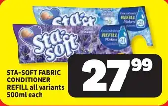 Usave Sta-soft fabric conditioner refill offer