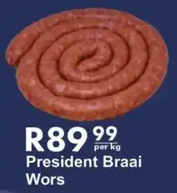President Hyper President Braai Wors offer