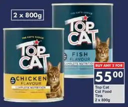 President Hyper Top Cat Cat Food Tins offer