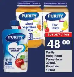 President Hyper Purity Baby Food Puree Jars/ Pouches offer