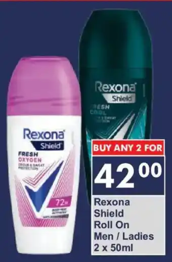 President Hyper Rexona Shield Roll On Men/ Ladies offer