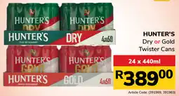 Jumbo Hunter's Dry or Gold Twister Cans offer