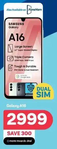 PEP Samsung Galaxy A16 offer