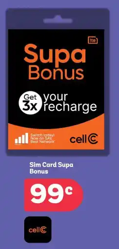 PEP Sim Card Supa Bonus offer