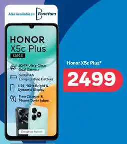 PEP Honor X5c Plus offer