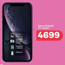 PEP iPhone XR 64GB Pre-owned offer