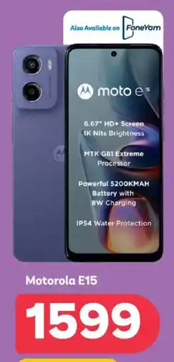 PEP Motorola E15 offer