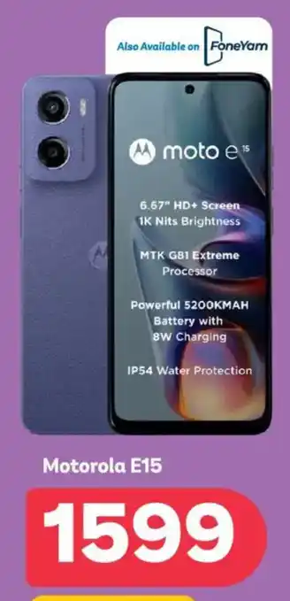 PEP Motorola E15 offer