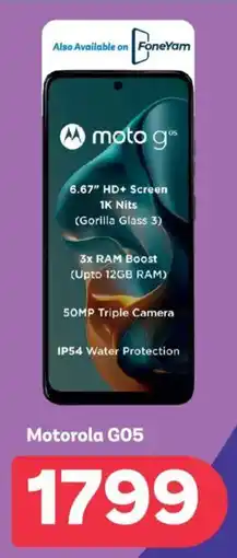 PEP Motorola G05 offer