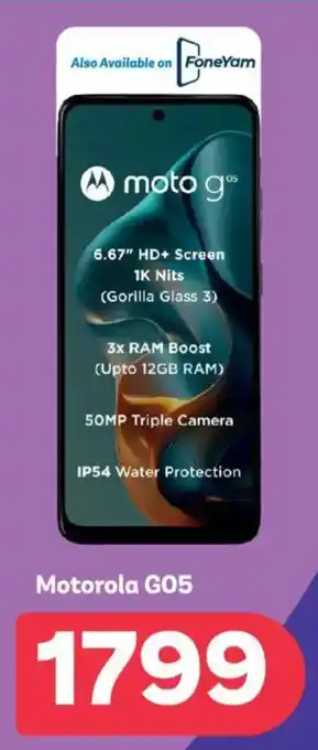 PEP Motorola G05 offer