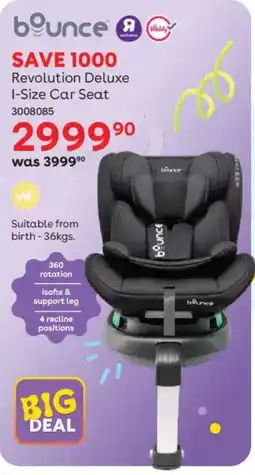 BabiersRUs Bounce Revolution Deluxe I-Size Car Seat offer