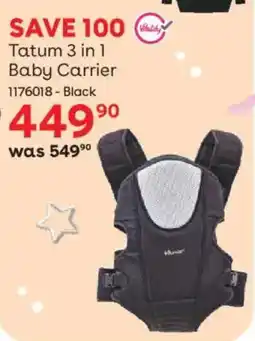 BabiersRUs Bounce Tatum 3 in 1 Baby Carrier offer