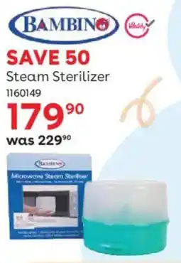 BabiersRUs Bambino Steam Sterilizer offer