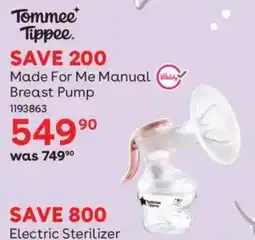 BabiersRUs Tommee Tippee Made For Me Manual Breast Pump offer