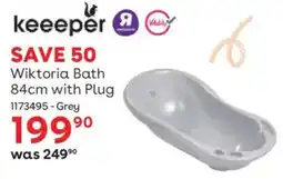 BabiersRUs Keeeper Wiktoria Bath with Plug offer