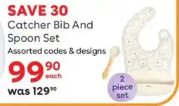 BabiersRUs Fashionation Catcher Bib And Spoon Set offer