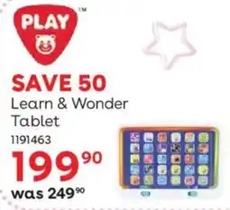 BabiersRUs Play Learn & Wonder Tablet offer