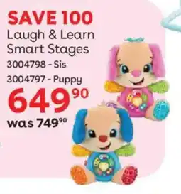 BabiersRUs Fisher-price Laugh & Learn Smart Stages offer