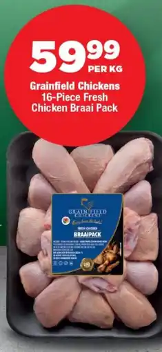 OK Foods Grainfield Chickens Fresh Chicken Braai Pack offer
