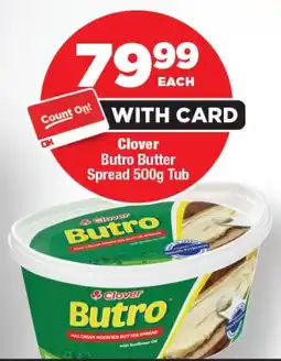 OK Foods Clover Butro Butter Spread Tub offer