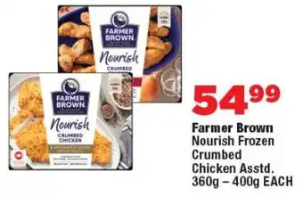 OK Foods Farmer Brown Nourish Frozen Crumbed Chicken offer