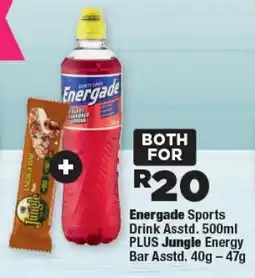 OK Foods Energade Sports Drink and Jungle Energy Bar offer