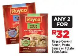 OK Foods Royco Cook-in Sauce, Pasta Sauce or Potato Bake offer