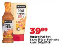 OK Foods Nando's Peri-Peri Sauce or Peri-naise offer