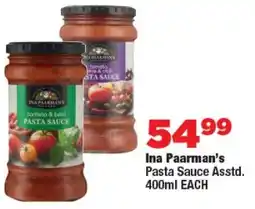 OK Foods Ina Paarman's Pasta Sauce offer