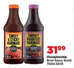 OK Foods Championship Braai Sauce offer