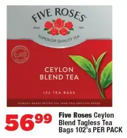 OK Foods Five Roses Ceylon Blend Tagless Tea Bags offer