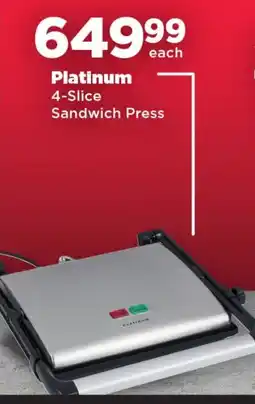 OK Foods Platinum 4-Slice Sandwich Press offer
