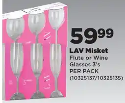 OK Foods LAV Misket Flute or Wine Glasses offer