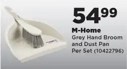 OK Foods M-Home Grey Hand Broom and Dust Pan offer
