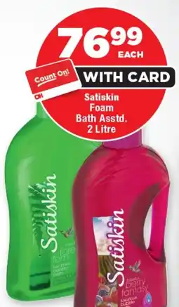OK Foods Satiskin Foam Bath offer