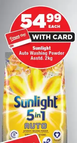 OK Foods Sunlight Auto Washing Powder offer